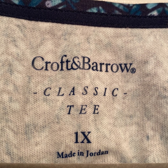 Brand New Croft & Barrow Classic Long Sleeve Tee…size 1X - Picture 3 of 4